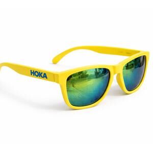 Hoka Yellow Polarized Sunglasses UV400 Lightweight Running Sport Adult